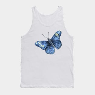 blue butterfly Tank Top